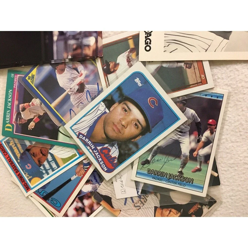 13 Cubs Darrin Jackson Autographed Baseball Card